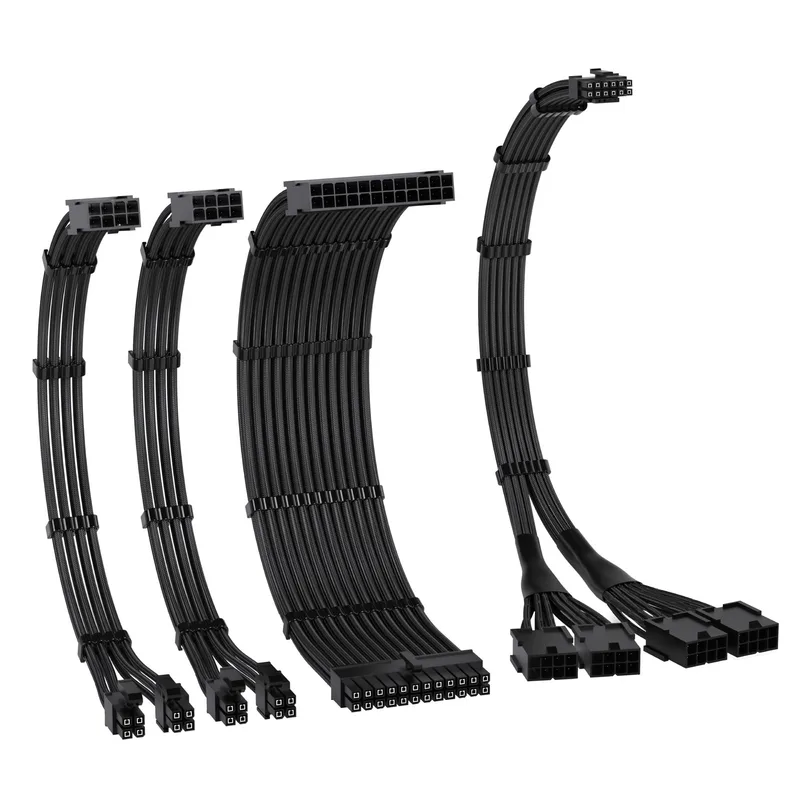 EZDIY-FAB PCIe 5.0 12VHPWR Sleeved Cable Kit