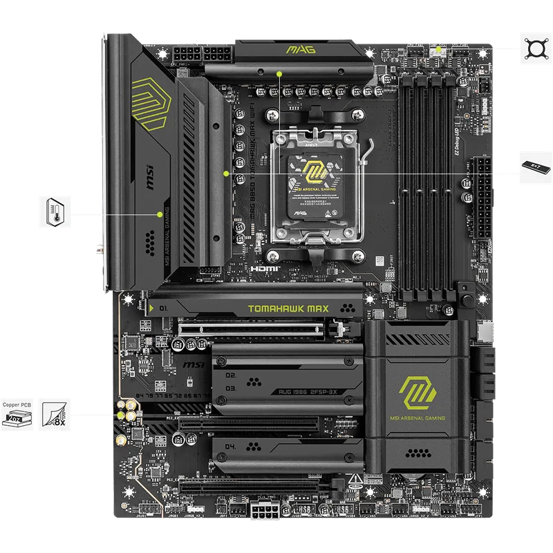 MSI MAG B850 Tomahawk MAX WiFi MSI MAG B850 Tomahawk MAX WiFi