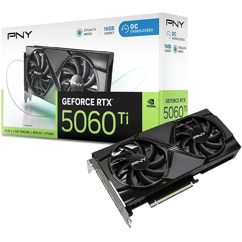 PNY GeForce RTX 5060 Ti 16GB OC Dual Fan PNY GeForce RTX 5060 Ti 16GB OC Dual Fan