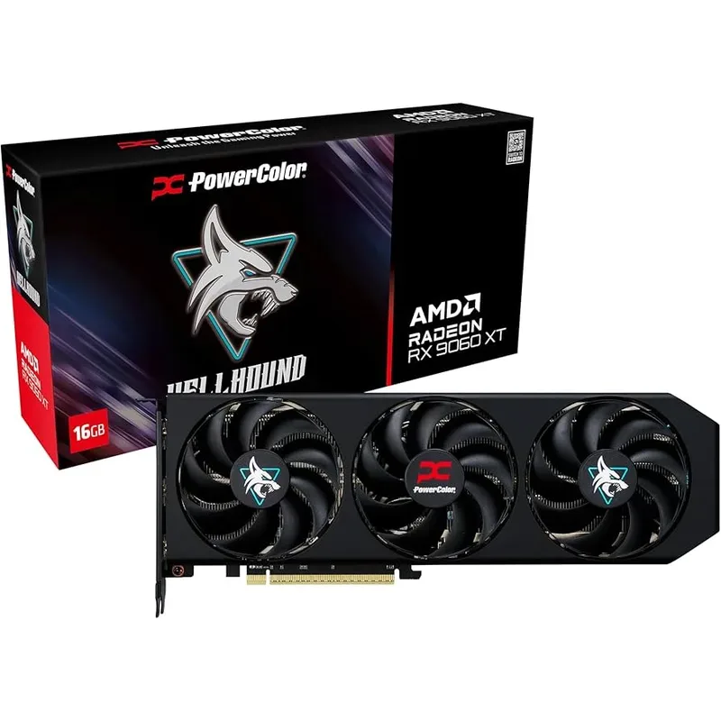 PowerColor Hellhound Radeon RX 9060 XT 16GB PowerColor Hellhound Radeon RX 9060 XT 16GB