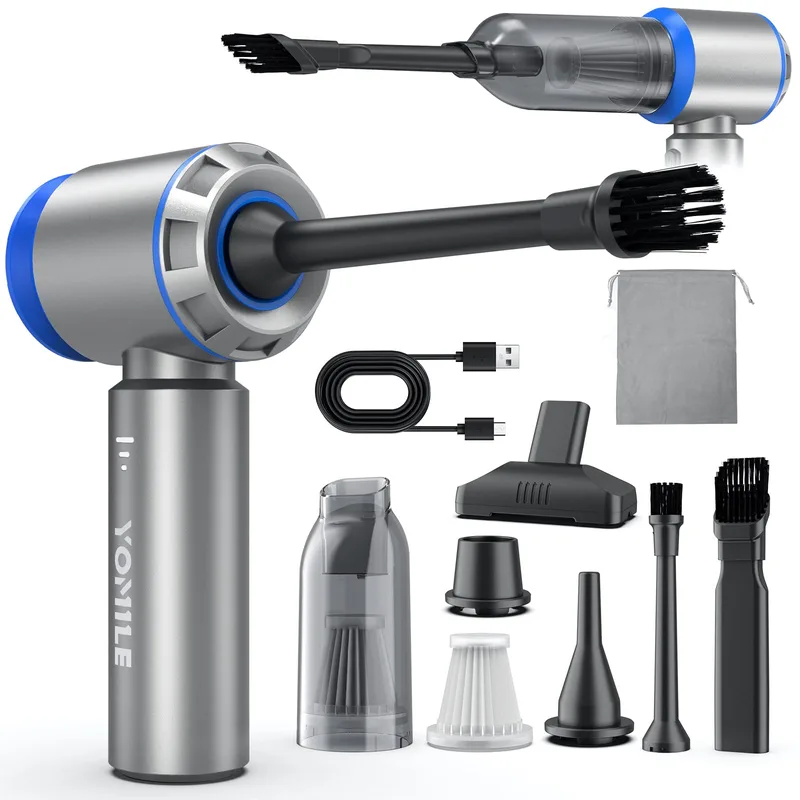 Yomile 2-in-1 Cordless Air Duster & Vacuum Yomile 2-in-1 Cordless Air Duster & Vacuum